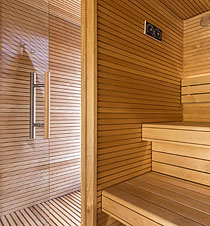 Ganzglastür für Sauna